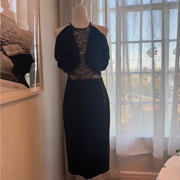 Fabulous Cushnie Et Ochs Black Silk Dress With Lace - Picture 2 of 6